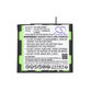 Battery for Compex MI-Fitness, 2000mAh, Ni-MH, 4.8V, 941213, HQ