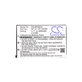 Battery for Casio Exilim Card Ex-S880, 650mAh, Li-Ion, 3.7V, NP-20, HQ
