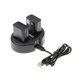 Battery 2pcs with charger for Sony NEX-5, Alpha 7, NEX-7, 1030mAh, Li-Ion, 7.4V, NP-FW50, HQ