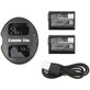 Battery 2pcs with charger for Sony NEX-5, Alpha 7, NEX-7, 1030mAh, Li-Ion, 7.4V, NP-FW50, HQ