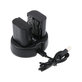 Battery 2pcs with charger for Canon EOS 5D Mark II, EOS 7D, 2000mAh, Li-Ion, 7.4V, LP-E6, HQ