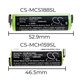 Battery for Moser Easy Style 1881, 2000mAh, Ni-MH, 1.2V, 1852-7531, HQ