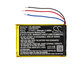 Battery for JBL Clip 2, 800mAh, Li-Pol, 3.7V, GSP383555, HQ