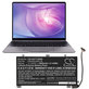 Battery for Huawei MateBook 13, 13 i7, 3600mAh, Li-Pol, 11.4V, HB4593J6ECW, HQ