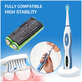 Battery for Waterpik 900 Sonic Toothbrush, Sensonic Plus Sr-3000, 700mAh, Ni-MH, 2.4V, BK-4MCCE, HQ