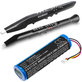 Battery for Akai 5000 Solo, Ewi 5000, 3400mAh, Li-Ion, 3.7V, 1ABTUR18650ZY01, HQ