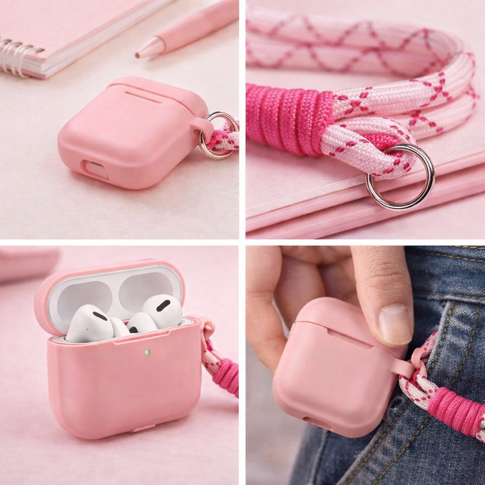 Silicone Case for AirPods 3, Pastel Pink