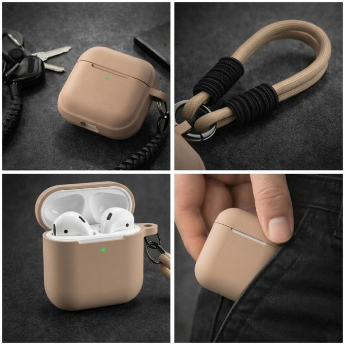 Silicone Case for AirPods 3, Sand Beige