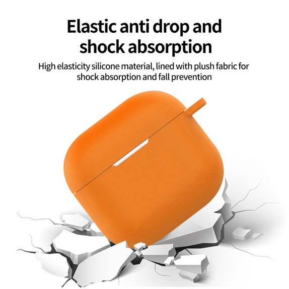 Silicone Case for AirPods 4, Orange