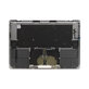 Top case keyboard frame for MacBook Pro 16" A2780 (2023), with US keyboard and battery, Space Gray, 661-32189, Genuine Apple
