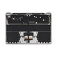 Top case keyboard frame for MacBook Air 13", A3113 (2024), with US keyboard and battery, Space Gray, 661-40227, Genuine Apple
