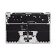Top case keyboard frame for MacBook Air 13", A3113 (2024), with US keyboard and battery, Silver, 661-40228, Genuine Apple