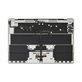 Top case keyboard frame for MacBook Air 15", A3114 (2024), with US keyboard and battery, Silver, 661-40267, Genuine Apple