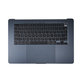 Top case keyboard frame for MacBook Air 15", A3114 (2024), with US keyboard and battery, Midnight, 661-40269, Genuine Apple