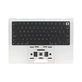 Top case keyboard frame for MacBook Pro 14", A3185 (2024), with US keyboard and battery, Silver, 661-50211, Genuine Apple
