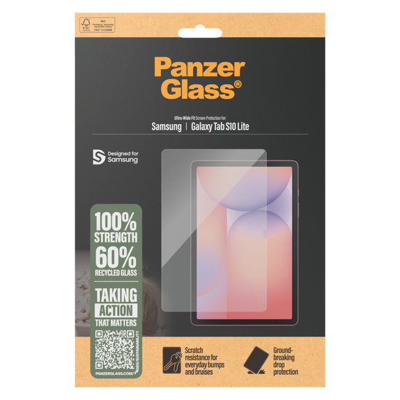 Tempered Glass UWF for Samsung Galaxy Tab S10 Lite, Clear, PanzerGlass
