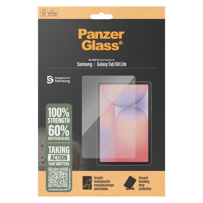 Tempered Glass UWF for Samsung Galaxy Tab S10 Lite, Clear, PanzerGlass