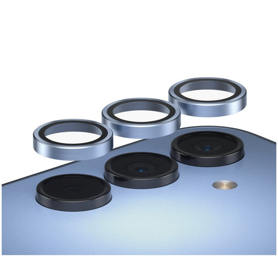 Camera Lens Protector Hoops for Samsung A15/A15 5G, Blue, PanzerGlass