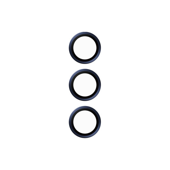 Camera Lens Protector Hoops for Samsung A15/A15 5G, Blue/Black, PanzerGlass