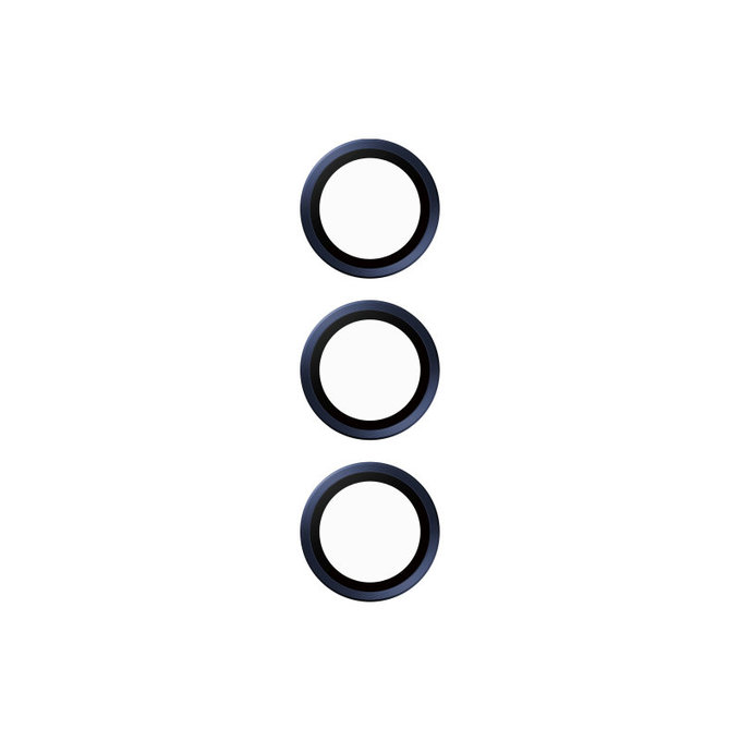 Camera Lens Protector Hoops for Samsung A15/A15 5G, Blue/Black, PanzerGlass