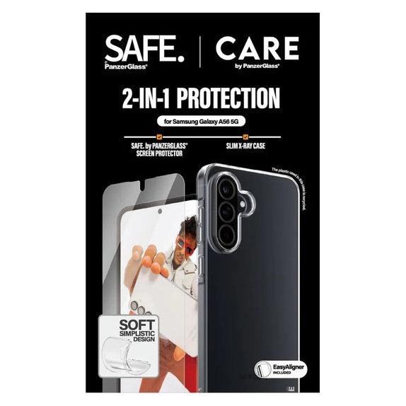 Bundle 2-in-1 with Applicator for Samsung Galaxy A56 5G, PanzerGlass