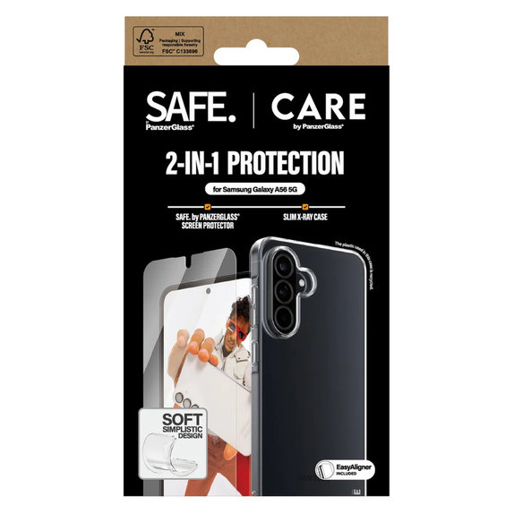 Bundle 2-in-1 with Applicator for Samsung Galaxy A56 5G, PanzerGlass