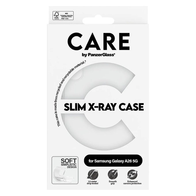 Case X-Ray for Samsung Galaxy A26 5G, Transparent, PanzerGlass