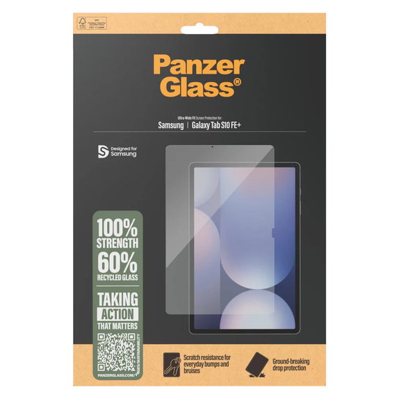 Tempered Glass UWF for Samsung Galaxy Tab S10 FE+, Clear, PanzerGlass