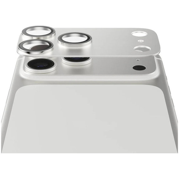 Fender Camera Lens Protector for iPhone 17 Pro, Silver, PanzerGlass