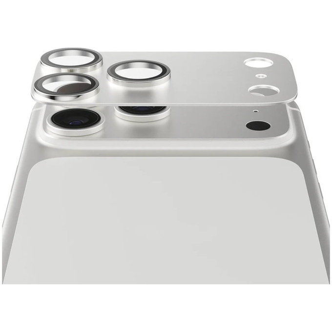 Fender Camera Lens Protector for iPhone 17 Pro, Silver, PanzerGlass