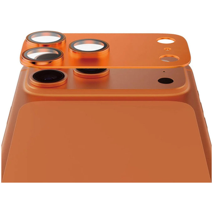 Fender Camera Lens Protector for iPhone 17 Pro Max, Orange, PanzerGlass