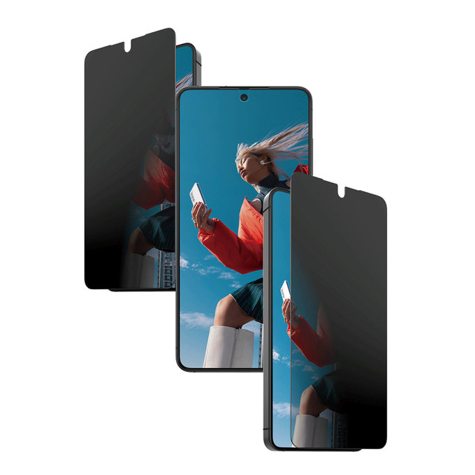 PanzerGlass - UWF 2-Way Privacy Tempered Glass with Applicator for Samsung Galaxy S26, clear
