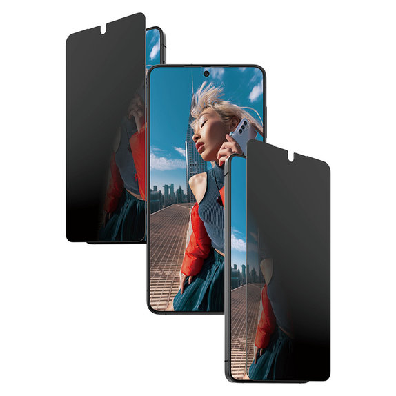 Tempered Glass UWF 2-Way Privacy with Applicator for Samsung Galaxy S26+, Clear, PanzerGlass