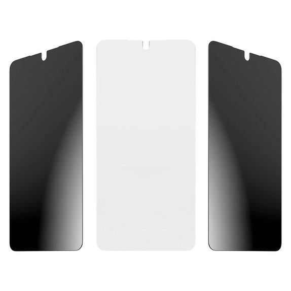 Tempered Glass UWF 2-Way Privacy with FASTFIT In-A-Box for Samsung Galaxy S26, Clear, PanzerGlass