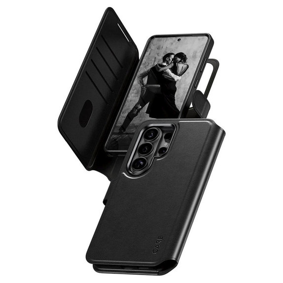 Case Wallet Tango Two-In-One with QI for Samsung S26 Ultra, Black, CARE
