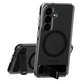 Case Kickstand with Black QI for Samsung Galaxy S26, Transparent, PanzerGlass