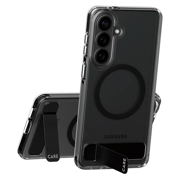 Case Kickstand with Black QI for Samsung Galaxy S26+, Black, PanzerGlass