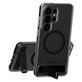 Case Kickstand with Black QI for Samsung Galaxy S26 Ultra, Transparent, PanzerGlass
