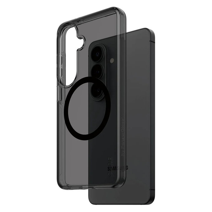 Case Smokey with Black QI for Samsung Galaxy S26, Black, PanzerGlass