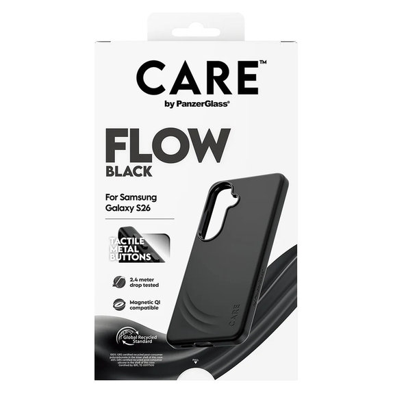 Case FLOW with QI for Samsung Galaxy S26, Black, PanzerGlass