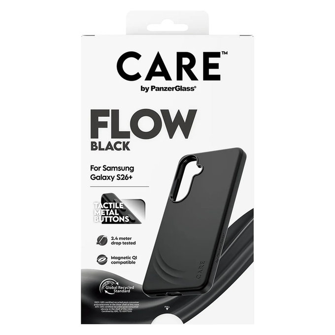Case FLOW with QI for Samsung Galaxy S26+, Black, PanzerGlass