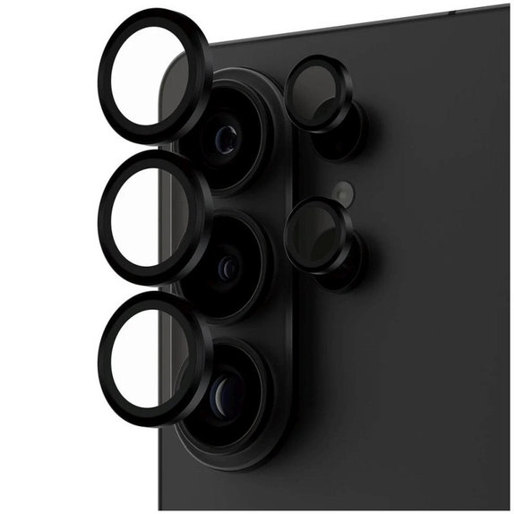 Hoops Camera Lens Protector for Samsung S26 Ultra, Black, PanzerGlass