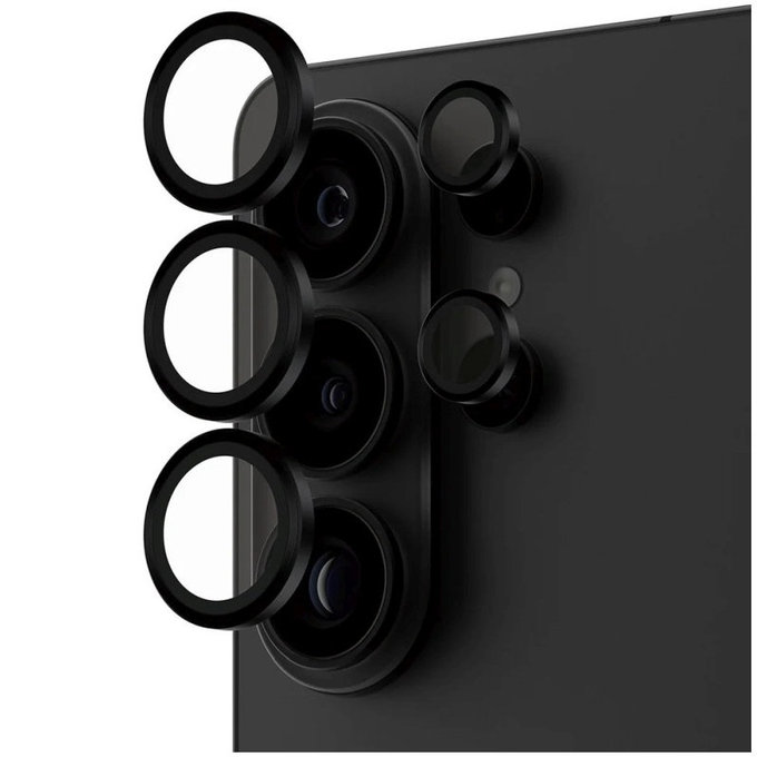 Hoops Camera Lens Protector for Samsung S26 Ultra, Black, PanzerGlass