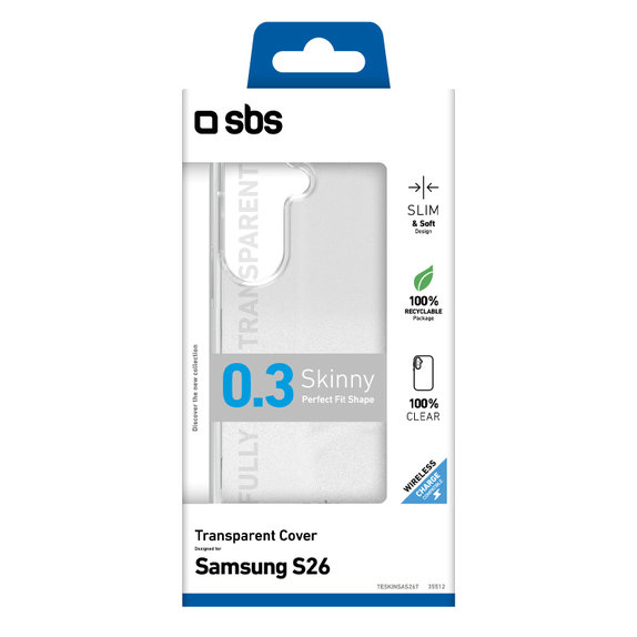 SBS - Skinny Case for Samsung Galaxy S26, transparent
