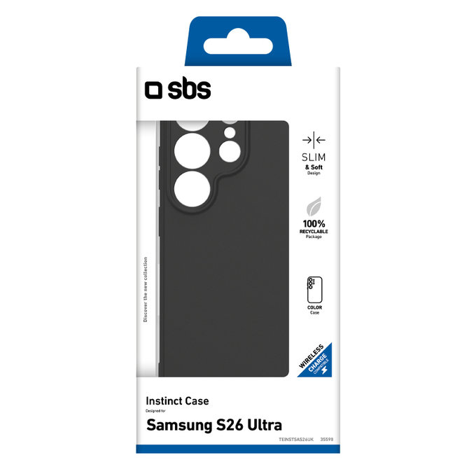 SBS - Case Instinct for Samsung Galaxy S26 Ultra, black