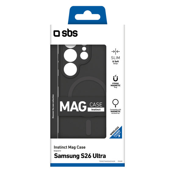 SBS - Case Instinct Mag for Samsung Galaxy S26 Ultra, black