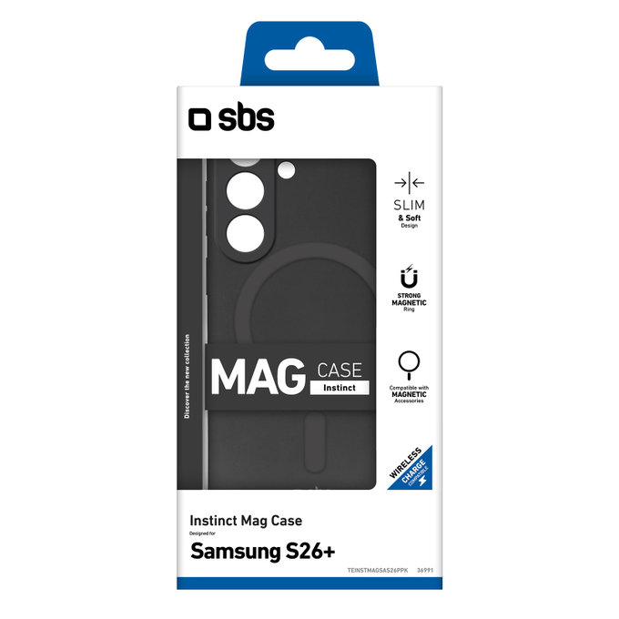 SBS - Case Instinct Mag for Samsung Galaxy S26+, black