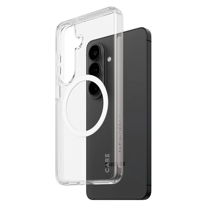 Case Urban Explorer with White QI for Samsung Galaxy S26, Transparent, PanzerGlass