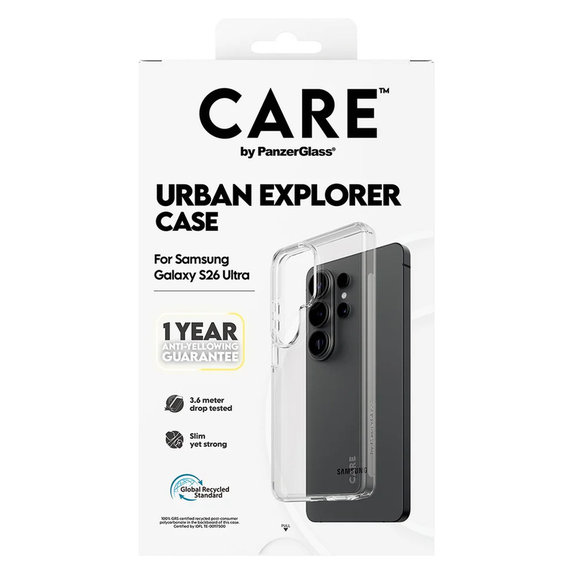 Case Urban Explorer for Samsung Galaxy S26 Ultra, Transaparentná, PanzerGlass