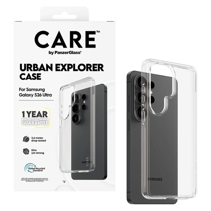 Case Urban Explorer for Samsung Galaxy S26 Ultra, Transaparentná, PanzerGlass